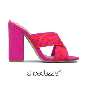 Mckenna Crisscross Size 8 Heeled Mule | Shoedazzle